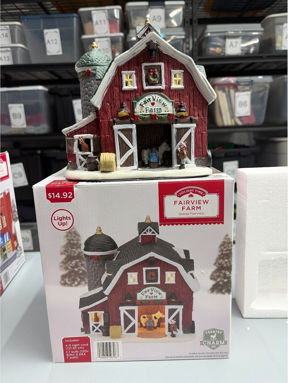 Holiday Time Fairview Farm Country Charm Christmas Village 2019 NO LIGHT